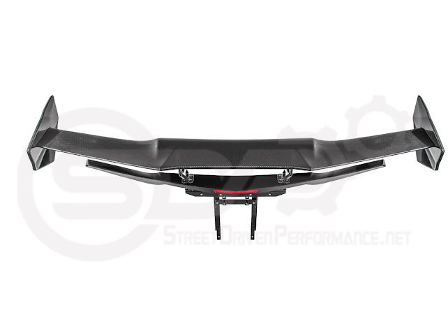 2014-2019 CHEVROLET CORVETTE C7  | EXTENDED REAR HIGH SPOILER WITH WING RISER