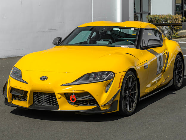 2020-Up Toyota GR Supra A90 A91 | SDP Performance Style CARBON FIBER Front Bumper Canard Splitter (Pair)