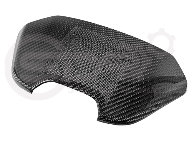 2020-Present Corvette C8 Coupe Models | GM Factory Style CARBON FIBER Interior Console Waterfall Lower Speaker Grille Trim Cover With Corvette Logo