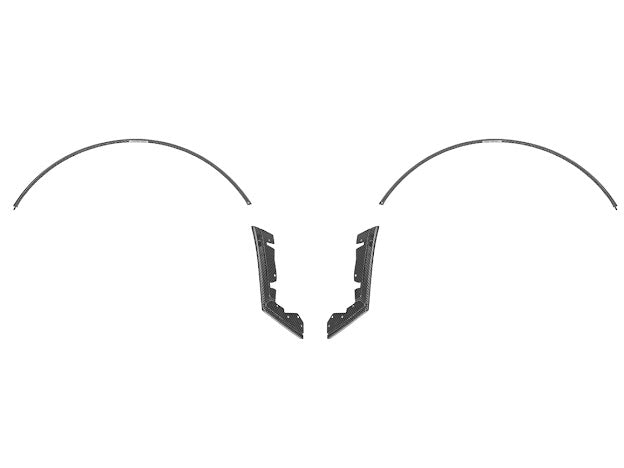 2024-UP FORD MUSTANG S650 | GT350R PERFORMANCE STYLE CARBON FIBER FENDER FLARES MUD FLAPS