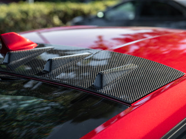2024+ FORD MUSTANG S650 COUPE |   CARBON FIBER REAR ROOF WING SPOILER