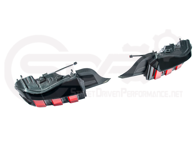 2024-Up Ford Mustang S650 | EURO Style Sequential Signal LED Clear Lenses Rear Taillights Pair