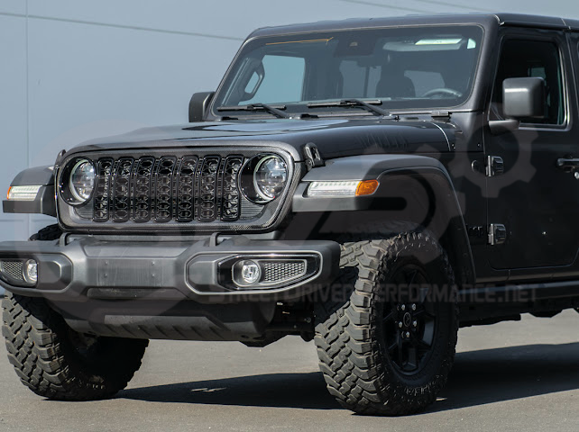 2024-UP JEEP WRANGLER GLADIATOR | FACTORY STYLE FRONT BUMPER GRILLE INSERT SURROUNDING REPLACEMENT