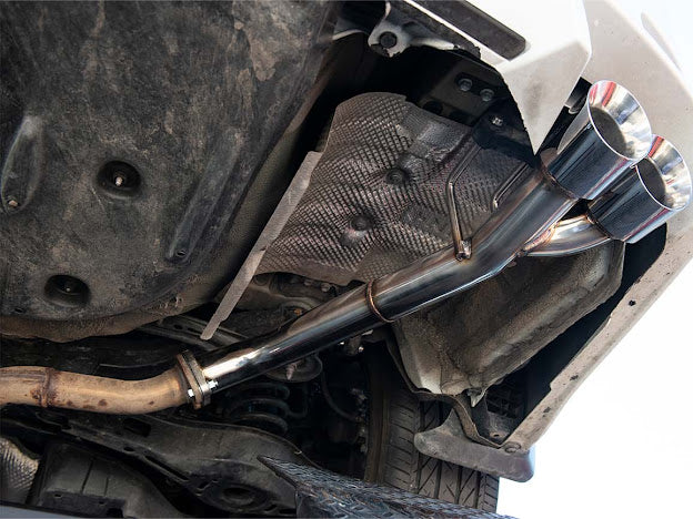 2018-2024 TOYOTA CAMRY | MUFFLER DELETE AXLE BACK EXHAUST WITH QUAD BURNT BLUE TIPS