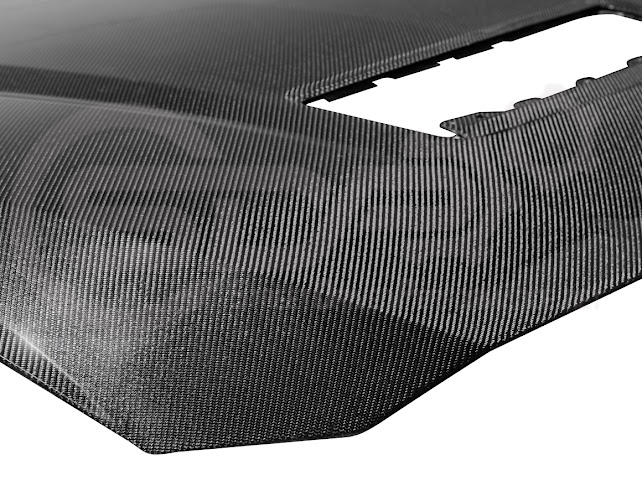 2024-Up Ford Mustang S650 | Factory Style CARBON FIBER Front Hood with Hood Vent (2 versions)