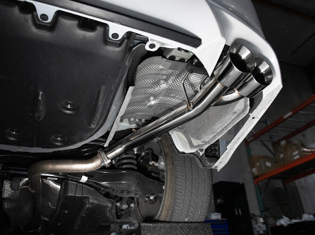 2018-2024 Toyota Camry SE | T-304 Muffler Delete Single Exit Axle Back Exhaust (Chrome or Burnt Blue Tips)