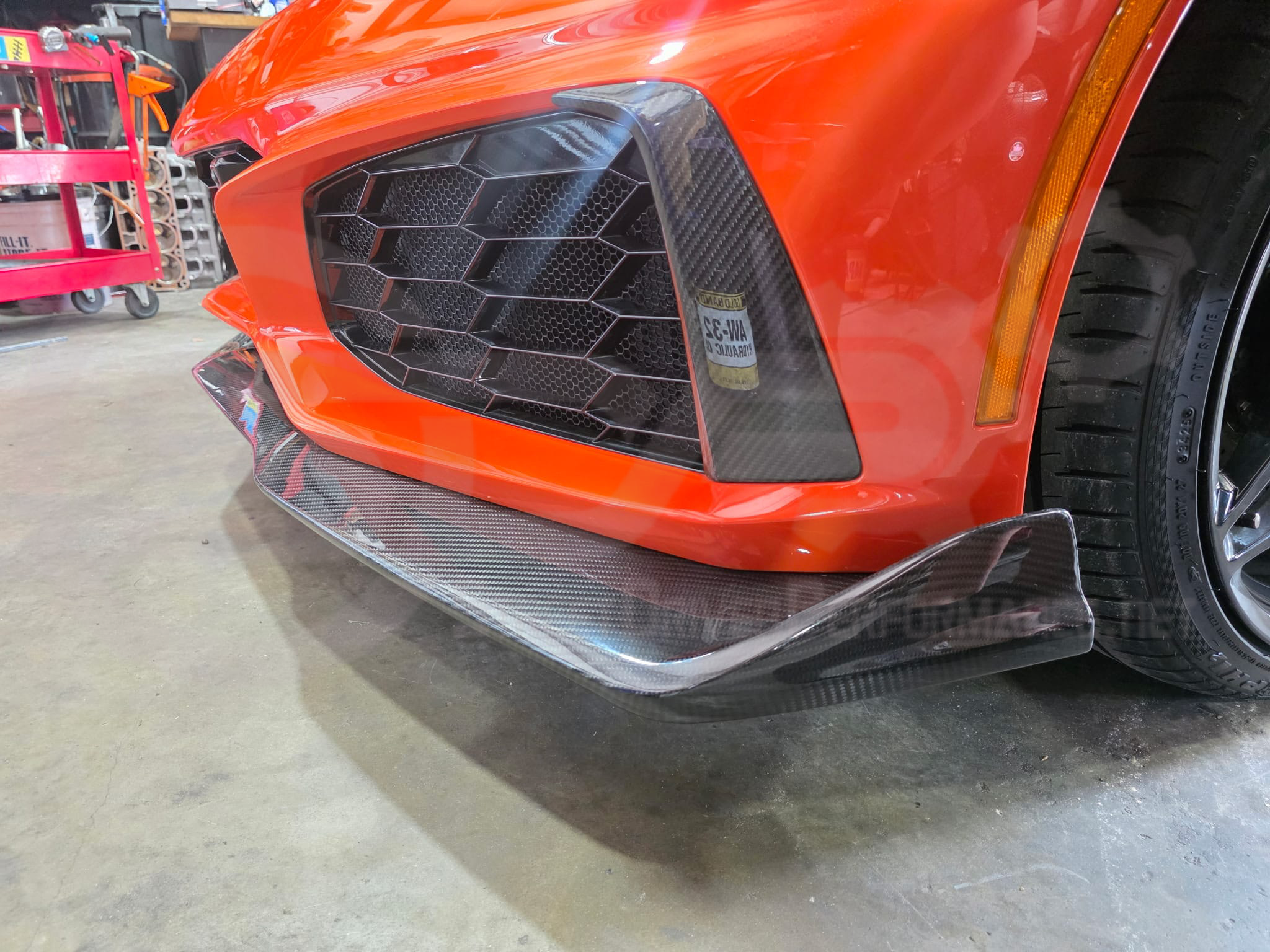 2019 CHEVROLET CORVETTE C7 ZR1 | OEM FACTORY STYLE CARBON FIBER FRONT LIP SPLITTER GROUND EFFECTS
