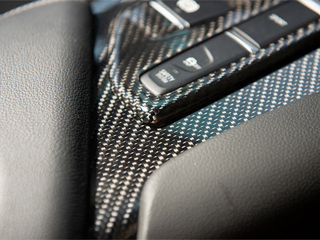 2020-Up Toyota GR Supra A90 A91 | CARBON FIBER Center Gear Shift Box Panel Trim Cover (Pair)