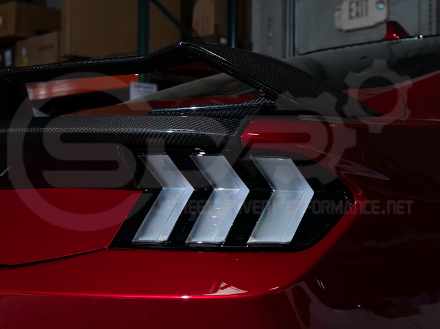 2024-Up Ford Mustang S650 | EURO Style Sequential Signal LED Clear Lenses Rear Taillights Pair