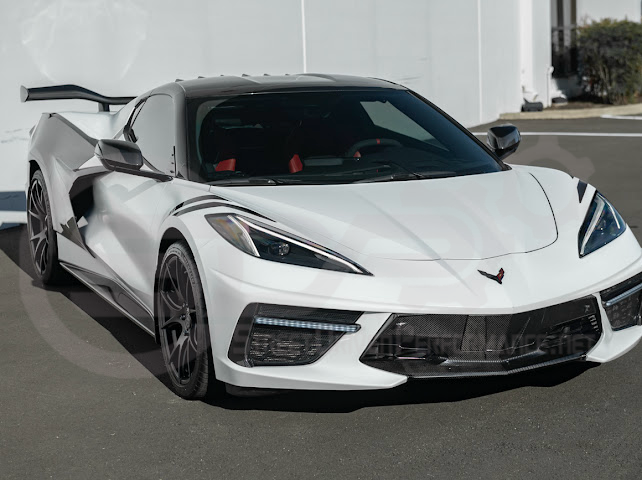 2020-UP CORVETTE C8 STINGRAY & Z51 | SEQUENTIAL FRONT GRILLE LED DRL LIGHT BAR BEZEL INSERTS PAIR