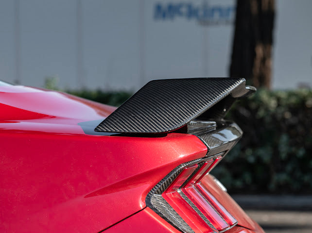 2024-Up Ford Mustang S650 | GT Style CARBON FIBER Rear Trunk Lid Wing & Spoiler Panel