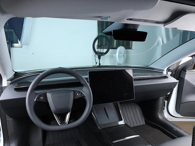 2024-UP TESLA MODEL 3 CARBON FIBER INTERIOR REAR DISPLAY FRAME COVER