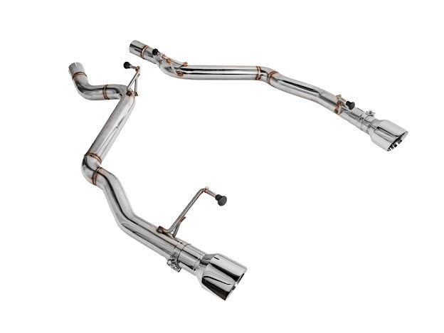 2024-Up Ford Mustang S650 | Muffler Delete Axle Back 3.5'' Dual Tips Exhaust