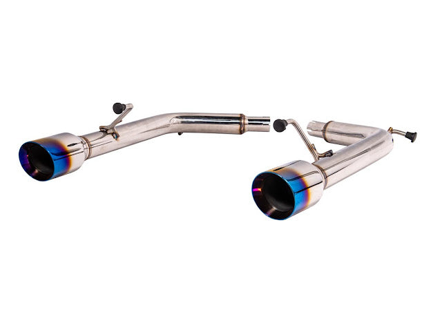 2007-2008 INFINITI G35 SEDAN & 2008-2014 INFINITI G37 SEDAN | MUFFLER DELETE AXLE BACK DUAL TIPS EXHAUST (CHROME TIPS OR BURNT BLUE TIPS)