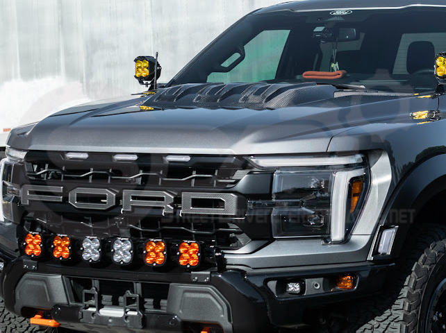 2021-UP FORD F-150 RAPTOR CARBON FIBER FRONT HOOD