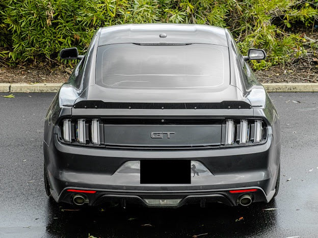 2015-23 FORD MUSTANG GT | SMOKE TINTED REAR SPOILER WICKERBILL FLAP INSERT