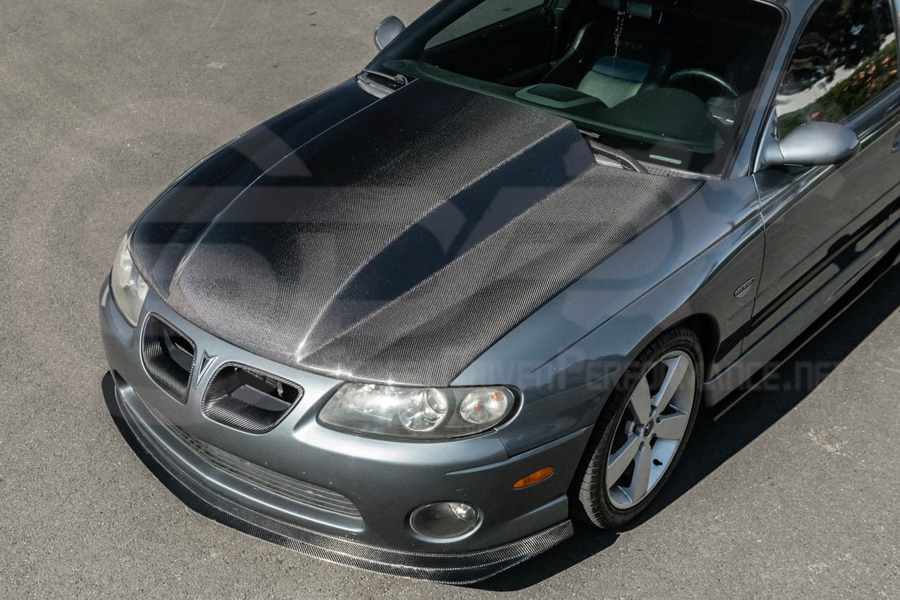 2004-2006 PONTIAC GTO | SDP PERFORMANCE STYLE CARBON FIBER FRONT COWL HOOD