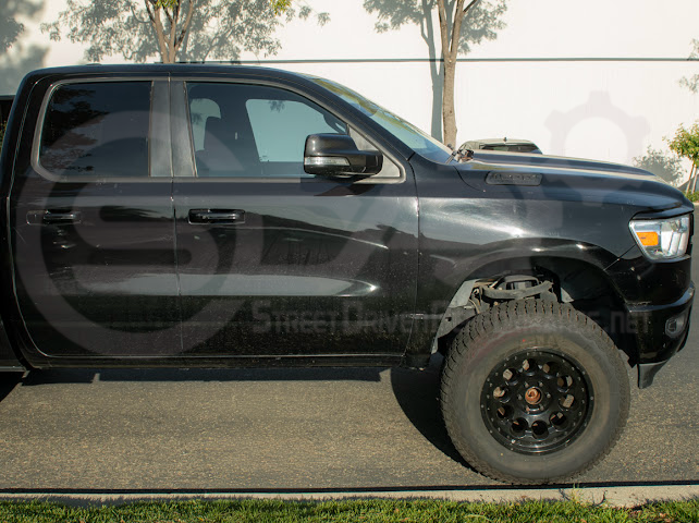 2019-UP RAM 1500 | FACTORY STYLE DRY CARBON FIBER TAPE ON SIDE MIRROR CAP COVERS PAIR