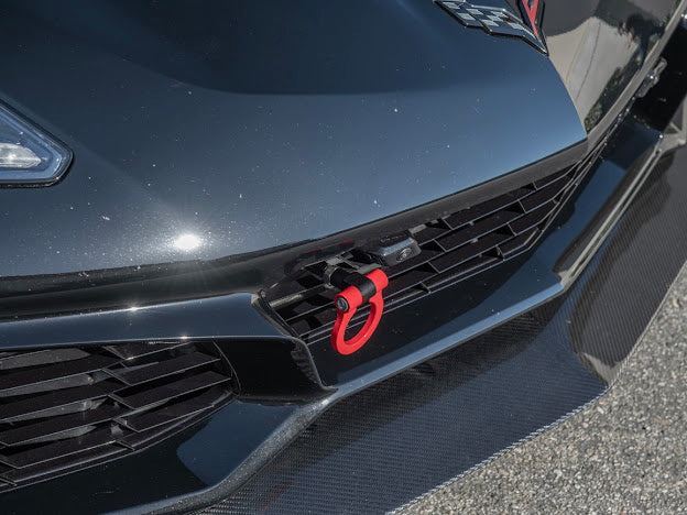 2019 CHEVROLET CORVETTE C7 ZR1 CARBON FIBER FRONT SPLITTER SIDE WINGLET EXTENSIONS (PAIR)