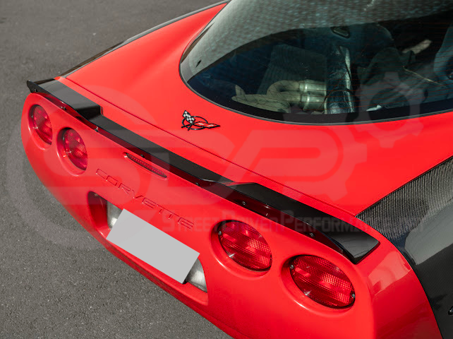 1997-2004 Chevrolet Corvette C5 | ZR1 Extended Style GLOSSY BLACK Rear Trunk Lid Wickerbill Spoiler Wing