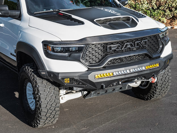 2019-UP RAM 1500 TRX CARBON FIBER FRONT UPPER GRILLE TRIM SURROUNDING