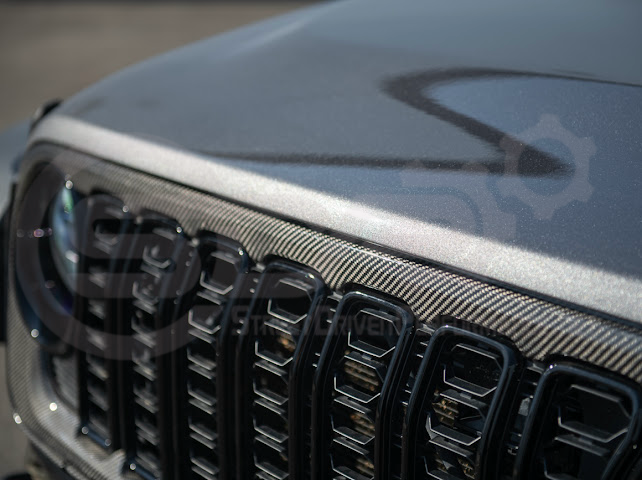 2024-UP JEEP WRANGLER GLADIATOR | FACTORY STYLE FRONT BUMPER GRILLE INSERT SURROUNDING REPLACEMENT