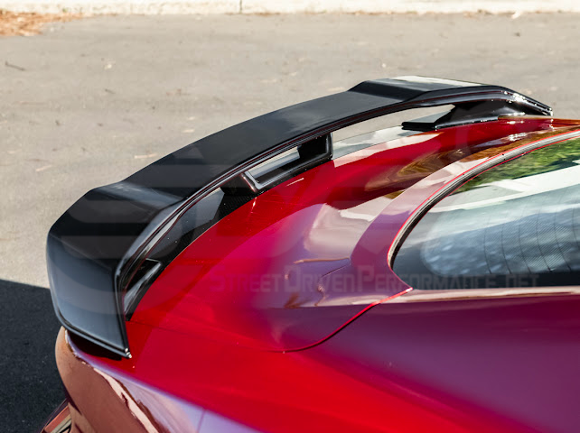 2024-UP FORD MUSTANG | DARKHORSE STYLE GLOSSY BLACK REAR TRUNK LID WING SPOILER