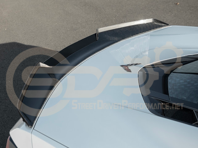 2023-Up Corvette C8 Z06 | Jake Skull Logo Rear Wickerbill Spoiler Wing