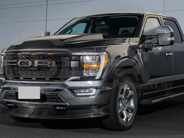 2021-Up Ford F-150 | SDP Performance CARBON FIBER 2Pcs Front Bumper Lip Splitter Ground Effects