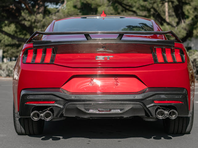 2024-Up Ford Mustang S650 | GT Style CARBON FIBER Rear Bumper Diffuser