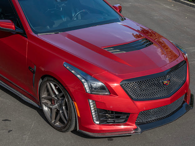 2016-2019 CTS-V3  | FRONT LIP SPLITTER GROUND EFFECTS AND WHEEL ARCHES - CARBON FIBER
