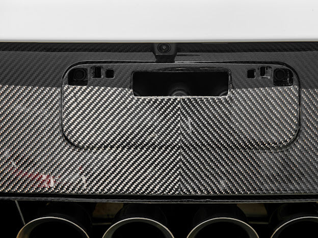 2014-2019 Corvette C7 Performance Track CARBON FIBER Rear Bumper Finned Diffuser