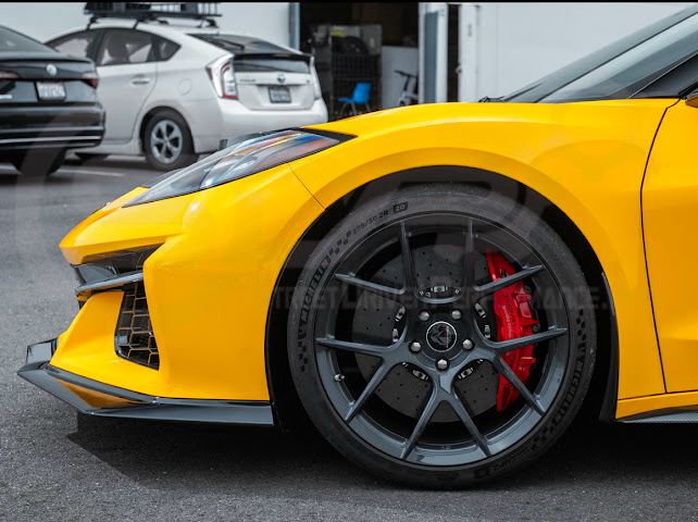 2023-Up Corvette C8 Z06 | Z07 Extended Package CARBON FIBER Front Lip Splitter Ground Effects