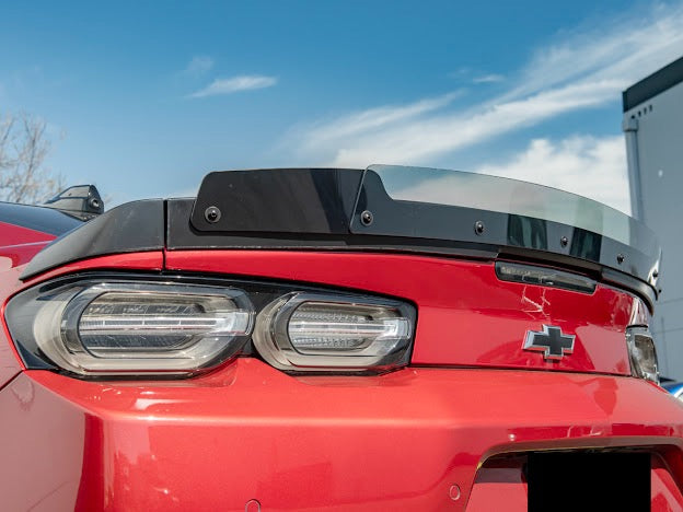 2016+ 6TH GEN CAMARO SS & ZL1 REAR WING SMOKE TINTED WICKERBILL WING SPOILER