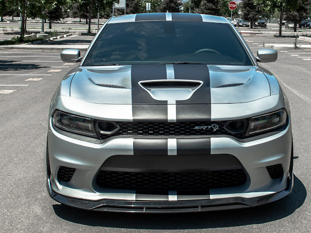 2015-UP DODGE CHARGER SRT PERFORMANCE FRONT SPLITTER (4pc)