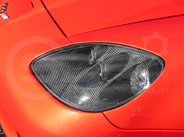 2005-2013 CHEVROLET CORVETTE C6 | FACTORY OEM STYLE CARBON FIBER  HEADLIGHTS HOUSING REPLACEMENT