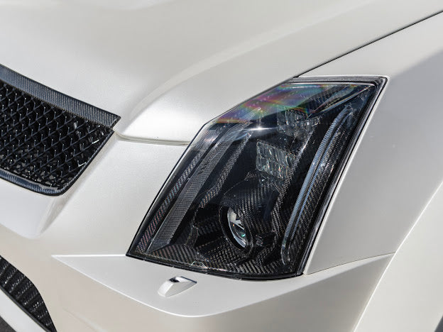 2009-2015 Cadillac CTS/CTS-V V2 SDP Carbon Fiber Headlight  Internal Housings Bezels