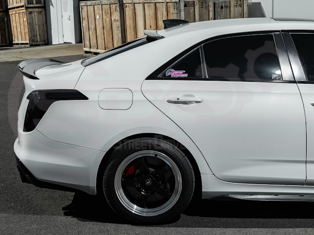2020-Up Cadillac CT4 / CT4-V / CT4-V Blackwing | SDP Performance Style Carbon Fiber Rear Roof Top Window Spoiler Wing