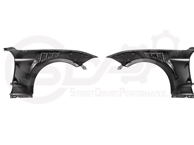 2018-2023 Ford Mustang S550 | GTD Style Primed Black Front Side Vented Fenders