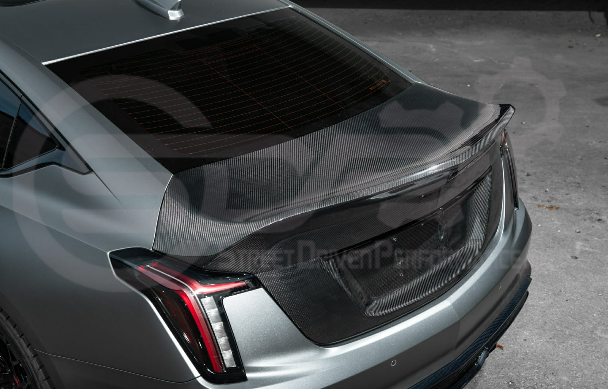 2020-Present Cadillac CT5 / CT5-V / CT5-V Blackwing | DRY CARBON FIBER Rear Trunk Lid with Integrated Duckbill Spoiler