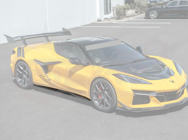 2023-UP CHEVROLET CORVETTE C8 Z06 & E-RAY | SDP PERFORMANCE TRACK STYLE CARBON FIBER SIDE SKIRTS ROCKER PANEL GROUND EFFECTS