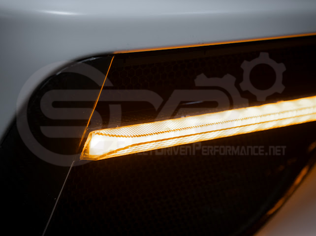 2020-UP CORVETTE C8 STINGRAY & Z51 | SEQUENTIAL FRONT GRILLE LED DRL LIGHT BAR BEZEL INSERTS PAIR