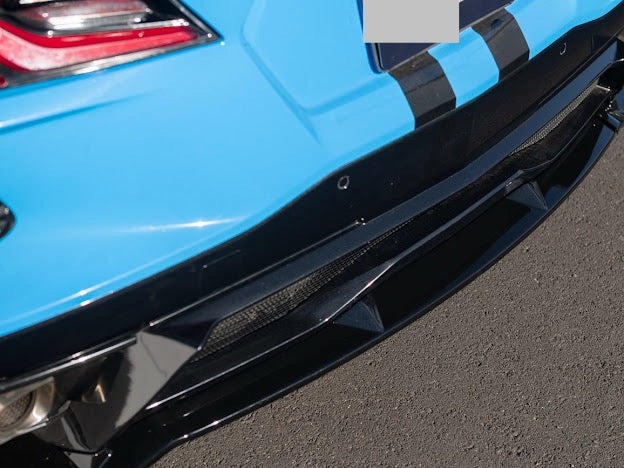 2020-Up Corvette C8 Stingray, Z51, & E-Ray | CARBON FLASH METALLIC Rear Bumper *ADD-ON* Diffuser Lip