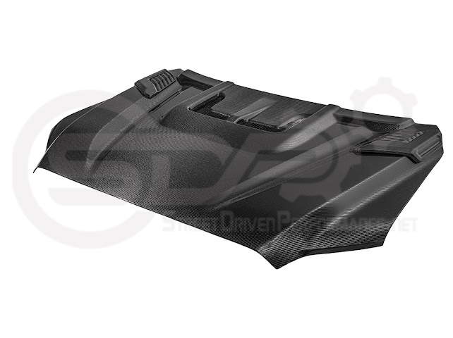 2022-UP TOYOTA TUNDRA | SDP CARBON FIBER FRONT VENTED HOOD WITH SIDE VENTS