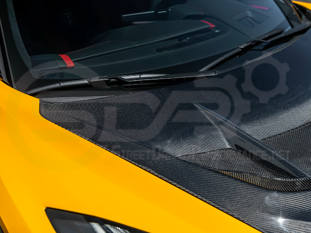 2020+ Corvette C8 | ZR1 Style Replica CARBON FIBER Front Hood