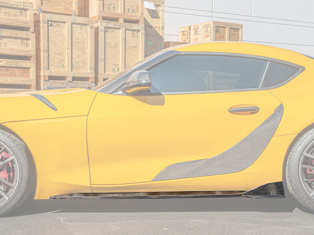 2020-Up Toyota GR Supra A90 A91 | CARBON FIBER Side Skirts Rocker Panels Ground Effects