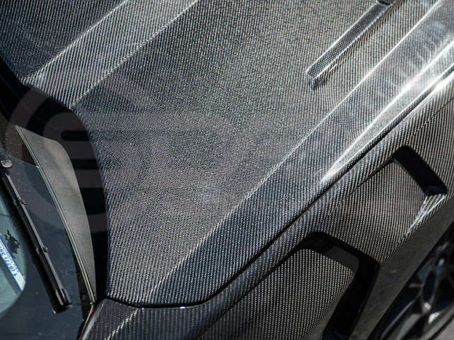 2024-UP FORD MUSTANG | SUPER SNAKE STYLE FRONT VENTED HOOD