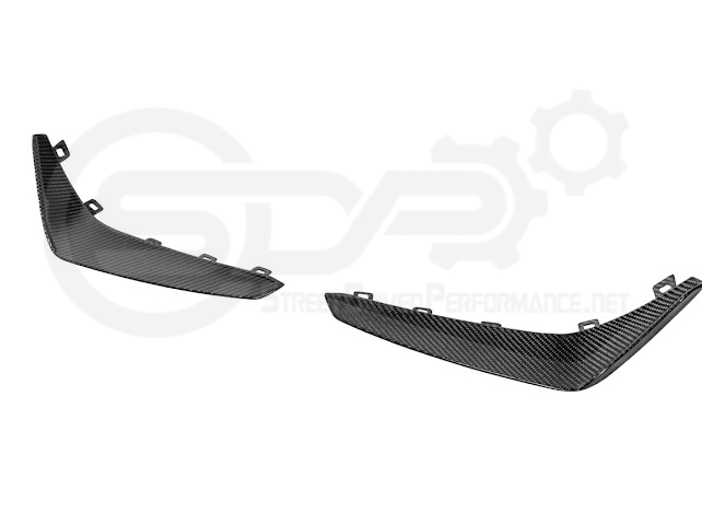 2020-UP CADILLAC CT4-V BLACKWING | CARBON FIBER FRONT LIP SPLITTER WITH CANARDS GROUND EFFECTS