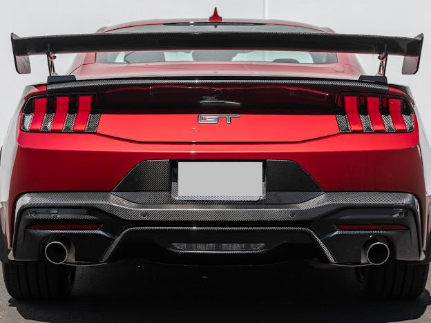 2024-Up Ford Mustang S650 | GT Style CARBON FIBER Rear Bumper Diffuser