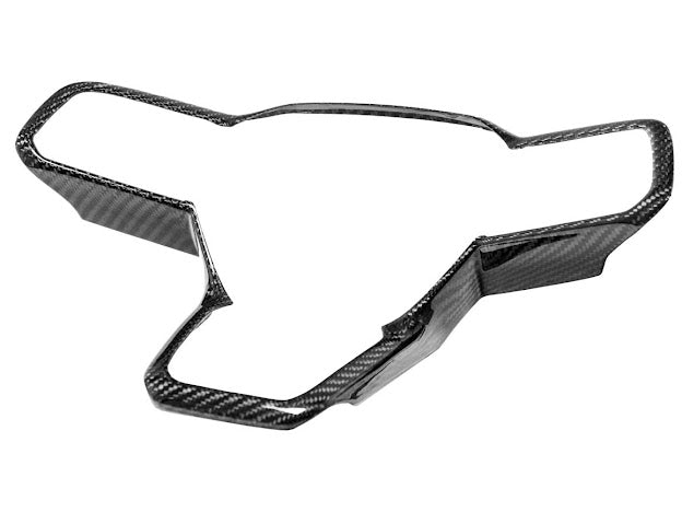 2024-Up Ford Mustang S650 | CARBON FIBER Stick-On Steering Wheel Interior Trim Cover